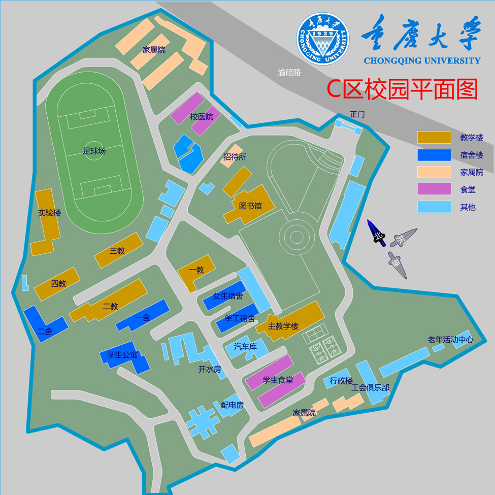 重庆大学虎溪地图图片
