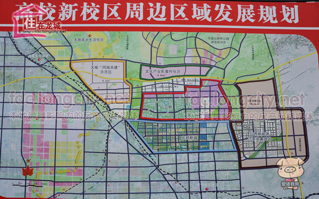 山西大学城各大院校主体封顶9月新生将入驻