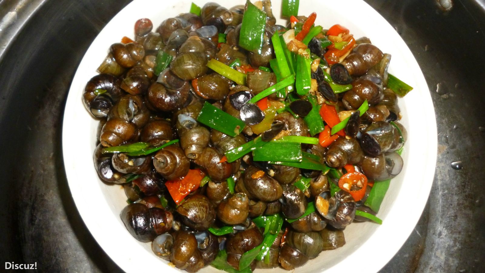 麻麻做的炒螺 馋