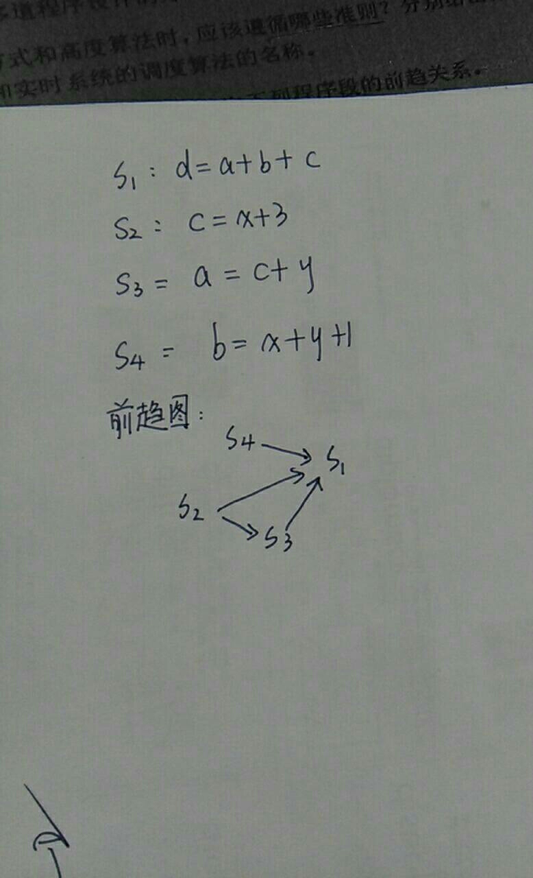 画了个前趋图,感觉好像是错的!正解!