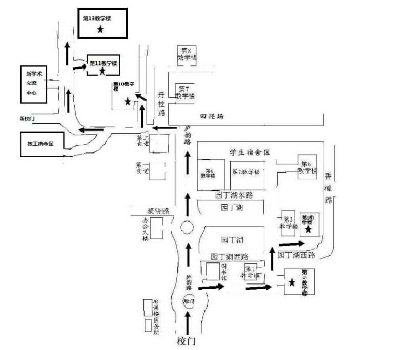 井冈山大学内部地图图片