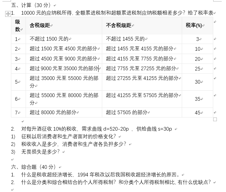 计算、综合
